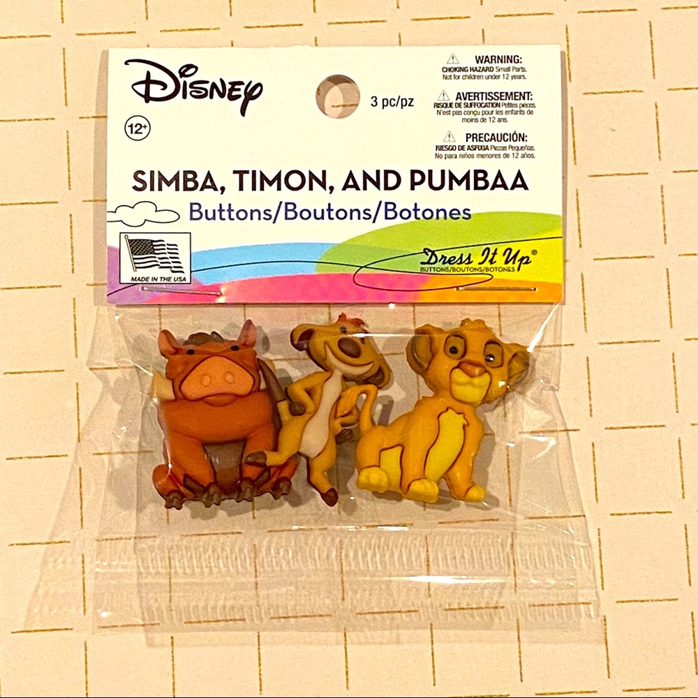 2 for $30 The Lion King Buttons